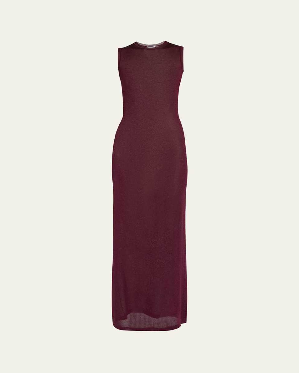 Long Lurex Knit Dress